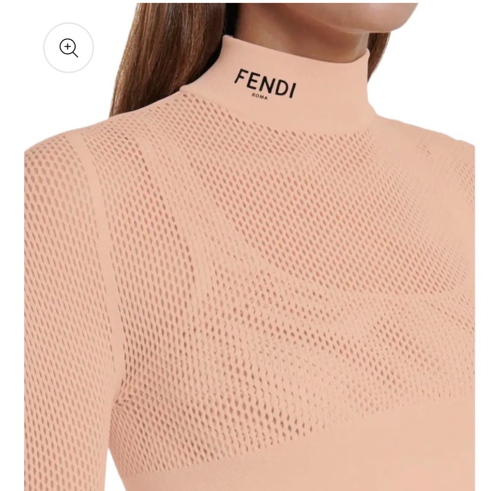 Fendi Layered-Effect Mesh Bodysuit